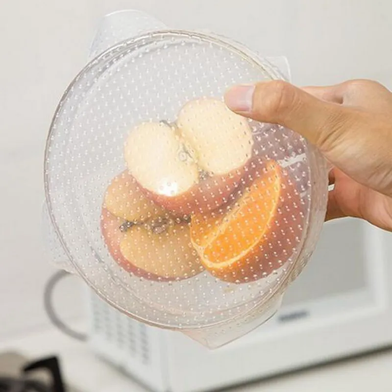 

Multifunctional Food Fresh Keeping Saran Wrap Kitchen Tools Reusable Silicone Food Wraps Seal Cover Stretch