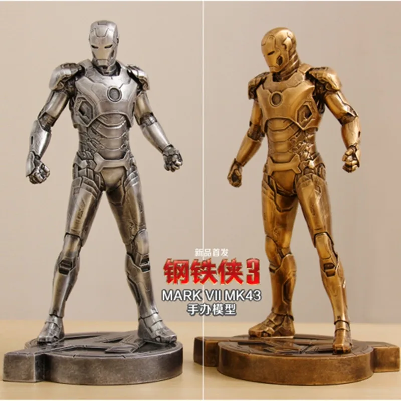 

Iron Man1:6 MK43 Imitation Ferrum Or Copper Resin Bust Model MK43 Decoration Statue MARK VII Half-Length Photo Or Portrait WU598