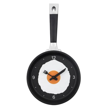 

Cute Frying Pan Design Kitchen Wall Clocks 2019 New Arrivals Wall Clock Cartoon Design Plastic Quartz Home Decor Gifts