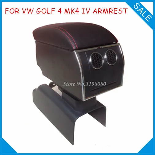 

FOR Volkswage VW GOLF 4 MK4 IV 8pcs USB Armrest,All-IN-ONE Car center arm rest console box with hidden cup holder Accessories
