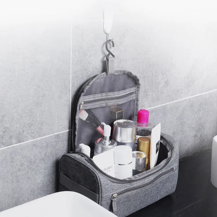 hogar Almacenamiento Paquete Azul oscuro ba/ño con Colgantes Vacaciones con el Gancho Colgante Bolso cosm/ético Maquillaje Organizador Bolso de tocador