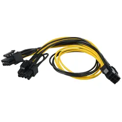 6 Pin для Dual 8Pin (6Pin + 2Pin) мужской PCI Express Мощность Splitter кабель Процессор видео Графика карты 6Pin к 8Pin PCIE Мощность кабель