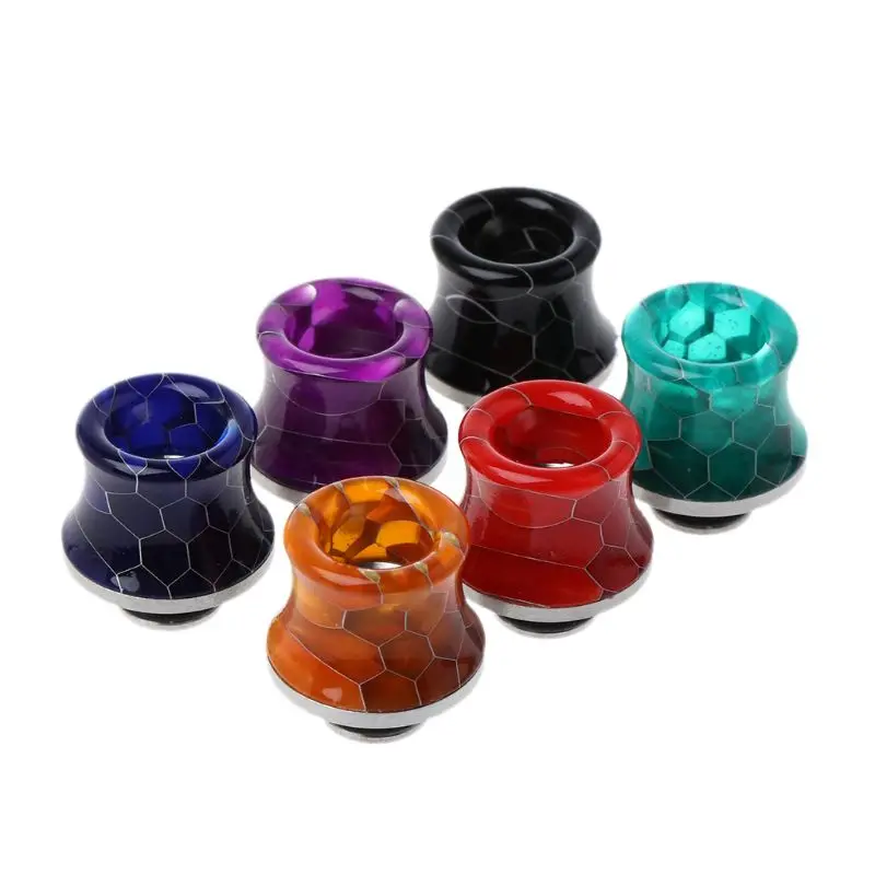 

510 Stainless Steel Resin Wire Bore Drip Tip Drip Nozzle Mouthpiece for RDA RTA Atomizer Electronic Cigarette Vape Tank Accessor