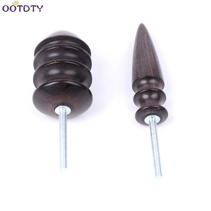 

1 PC Wooden Leather Craft Edge Polishing Grind Slicker Pointed Head DIY Tools 2 size