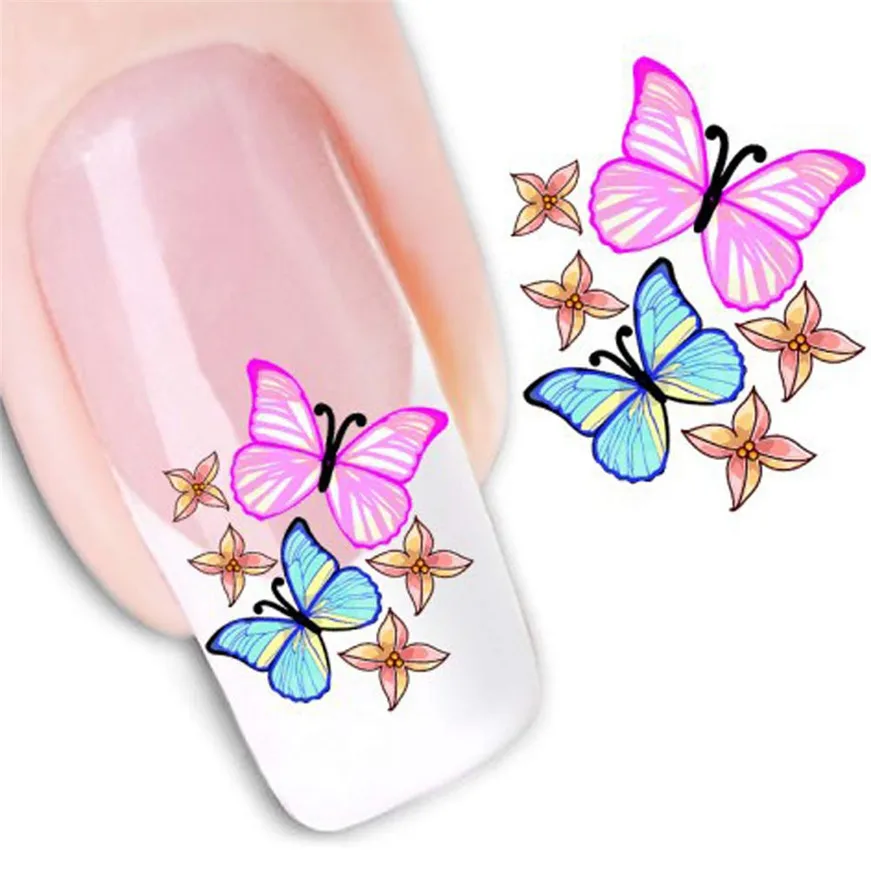 Женская наклейка на ногти водная переводная наклейка s Finger Nail Art Переводные картинки