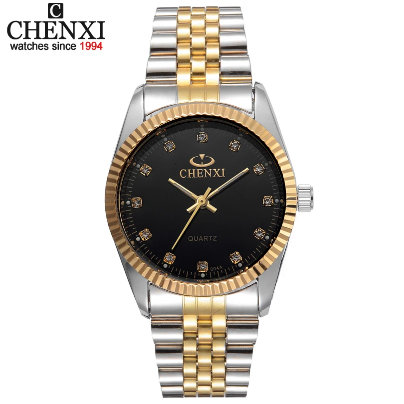 

Best Couple New CHENXI Steel Band quartz watch men and women watches fashion lovers watches Women's dress watch free shipping