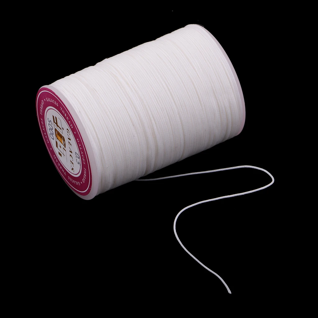 142 Yards 0.5mm Round Polyester Waxed Thread Cord Leather Sewing Hand Stitching Jewelry Craft