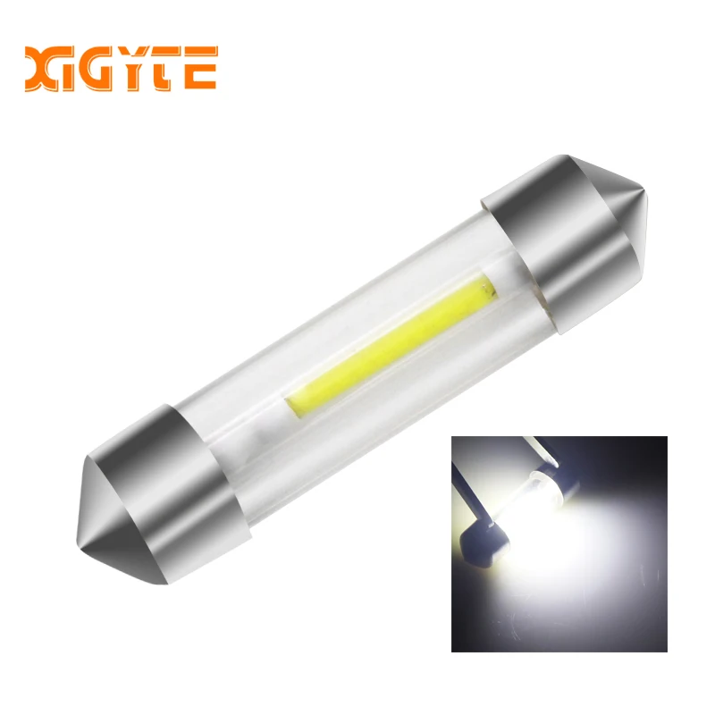 1x Car led C5W Festoon 31mm 36mm 39mm 41mm C10W c5w LED Interior Light Bulbs COB Led Auto Lights SMD 6000K 12V White Lamps | Автомобили и