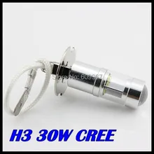 50 шт. светодиодный H3 светодиодный 30 Вт лампа для вождения автомобиля противотуманная фара светодиодный автомобильный головной светильник Автостоянка задний светильник s автомобильный светильник источник