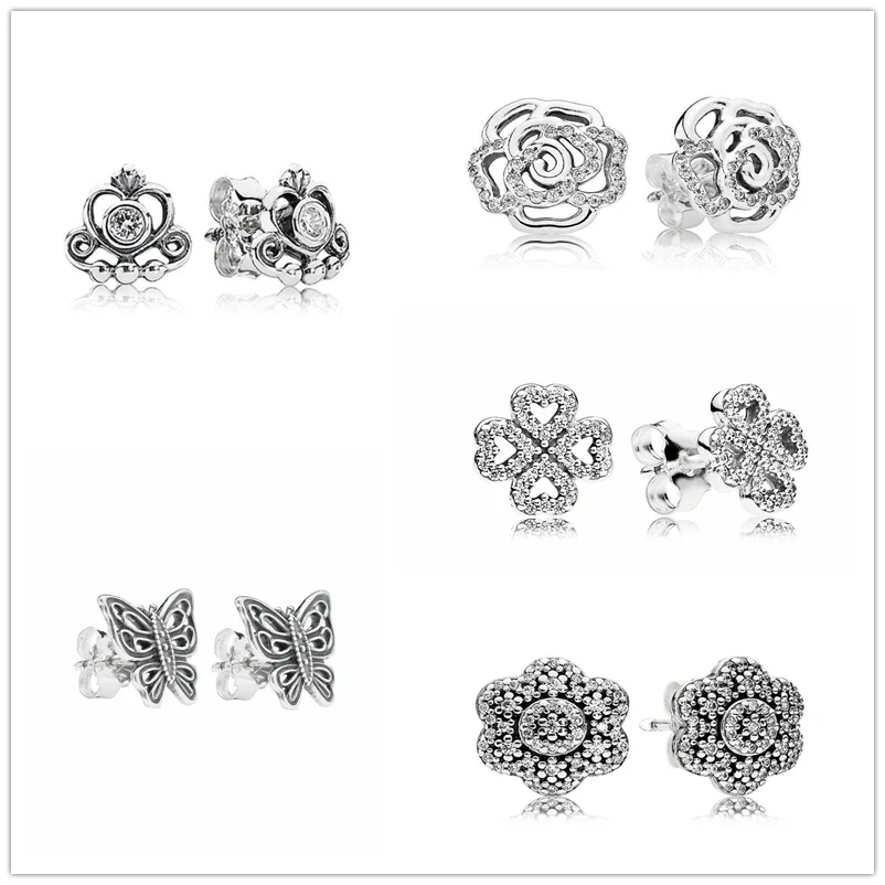 

SHINETUNG 1:1 S925 Sterling Silver Fashion Exquisite Earrings For Ladies' Luxury Jewelry Gifts