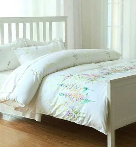 

Fresh rustic floral bedding sets,full queen king plush cotton romantic elegant home textiles counterpane pillow case quilt cover
