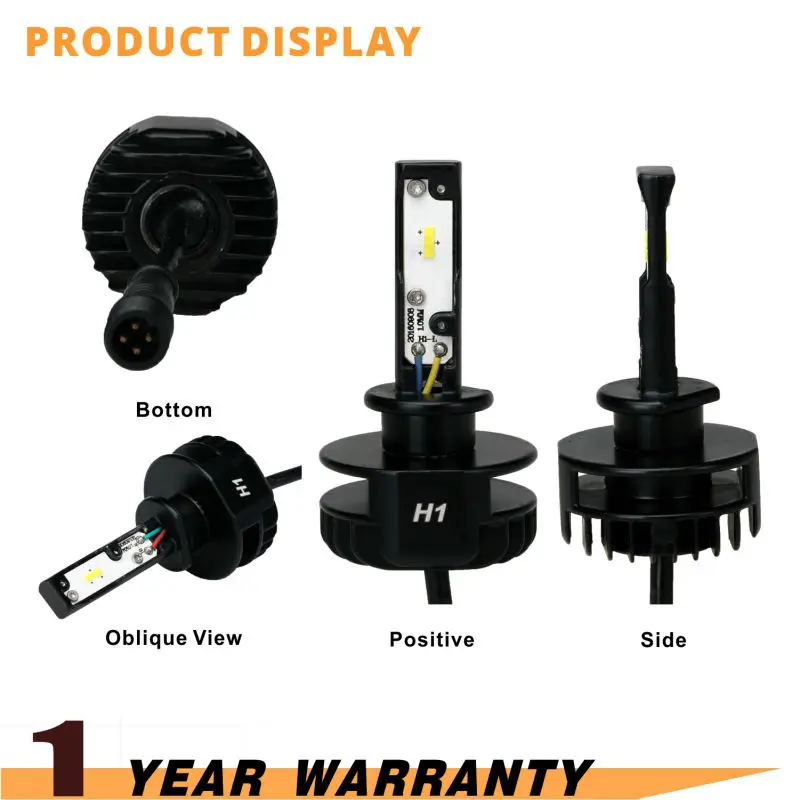 Светодиодная лампа на голову 2 шт. H1 12 В 24 30 Вт 6000 лм|h1 12v|led headlight bulbheadlight bulb |