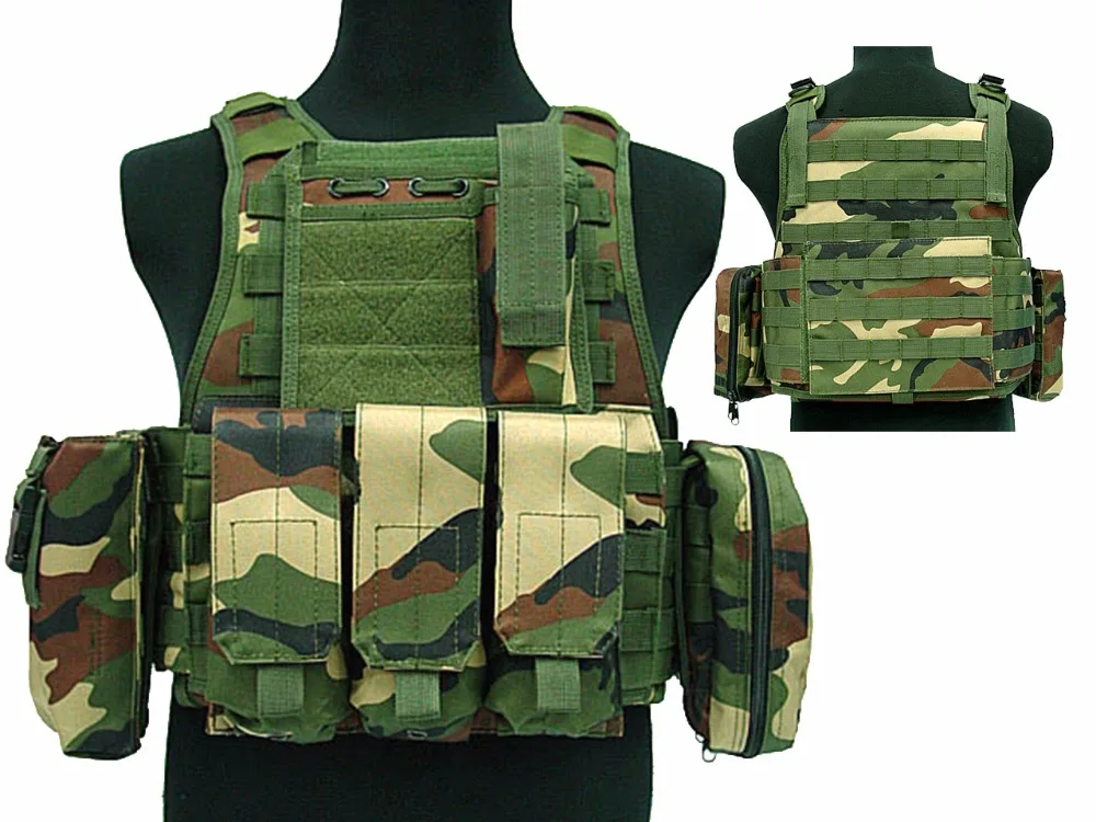 Tactical 027 Molle Combat Vest Magazine Pouch Airsoft Paintball Military WCvest pouchesvest