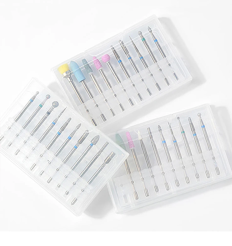 Elétrica do Unha Máquina de Manicure Cortador da Arte do Unha Broca Unha Brocas Conjunto Peças Moinho Lixa Arquivo Polonês Manicure Cortadores 10 19 Brocas elétricas p/ manicure e acessórios