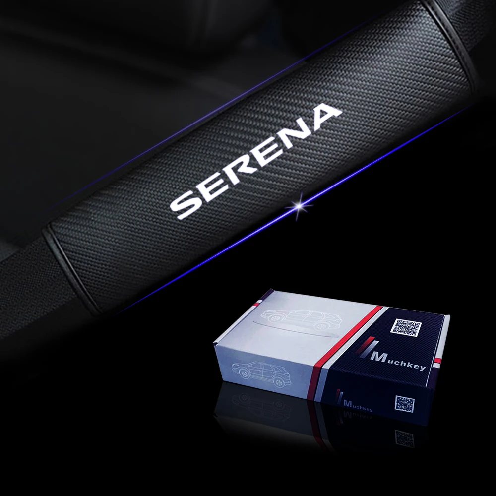 

Reflective Safe Seat Belt Cover Car Seat belt shoulder Pads For Nissan SERENA Car Styling Auto Parts 2pcs