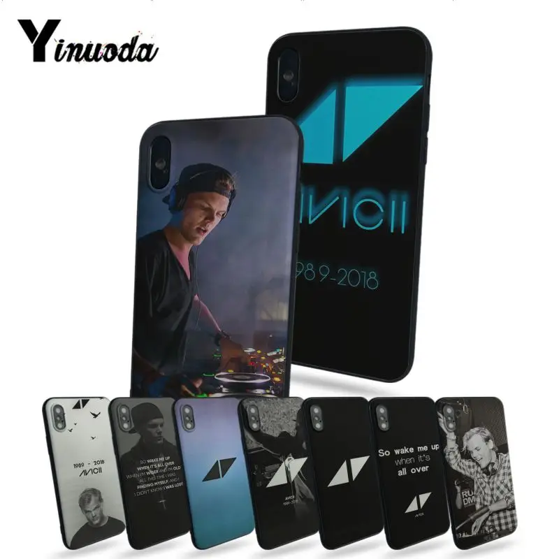 

Yinuoda muerte dj avicii Tim Bergling New Personalized print Phone Case For iphone x 5 5s SE for iphone 7 7plus 8 8plus 6s 6plus