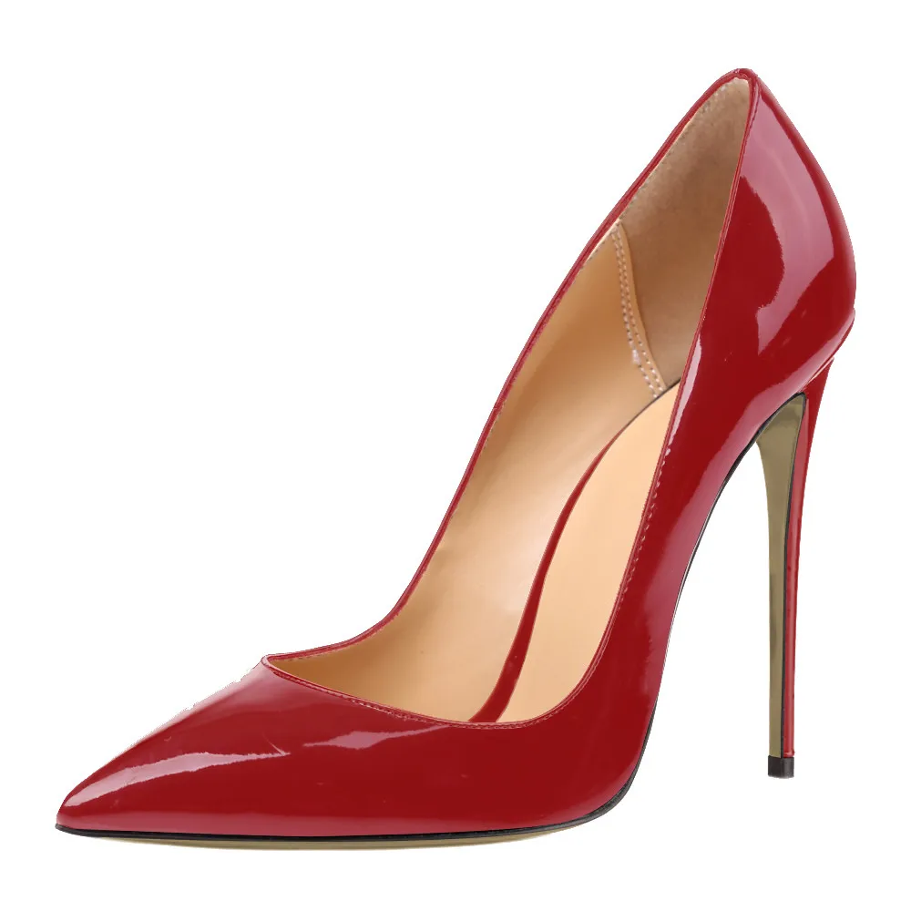 ARQA 2019 Fashion Pointed Toe Patent Leather Gradient Plus Size 34-52 Women Pumps High Heels Stiletto Shoes Female Party Work ARQA 2019 Fashion Pointed Toe Patent Leather Gradient Plus Size 34-52 Women Pumps High Heels Stiletto Shoes Female Party Work