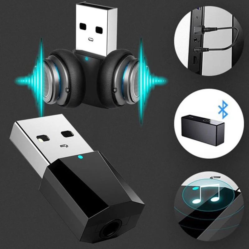 Аксессуар Bluetooth приемник Замена Черный 3,5 мм для ТВ ПК MP3 MP4 Динамик Стерео Наушники