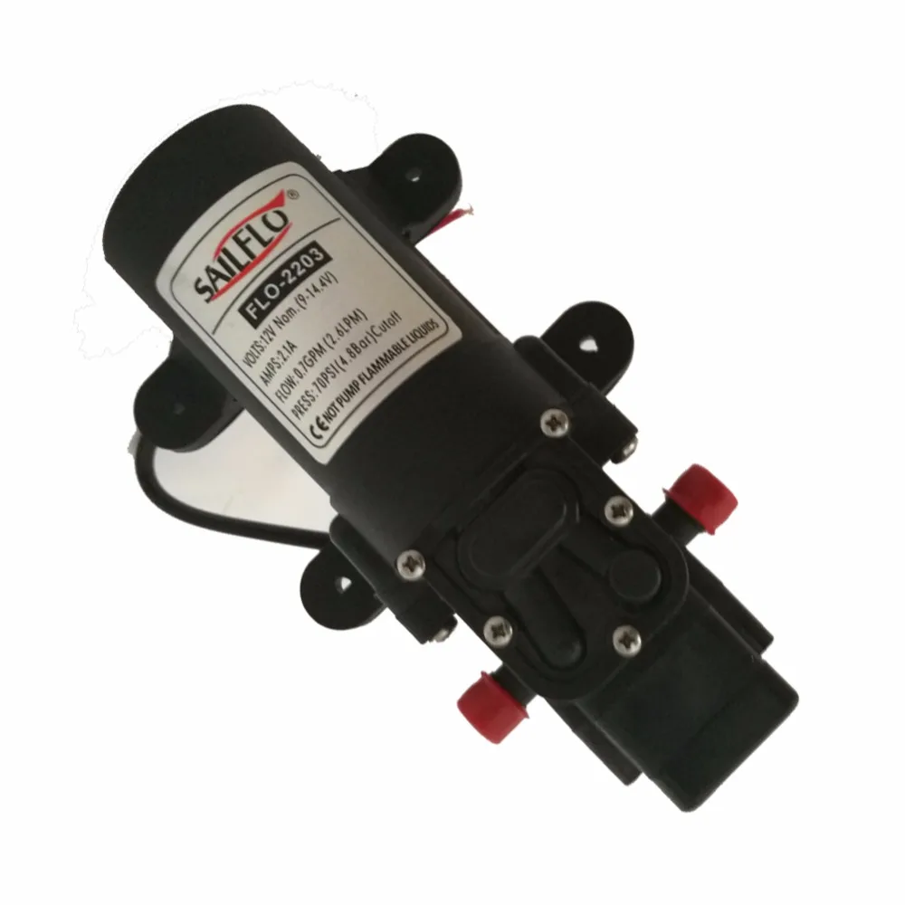 FL 2203 70 Psi 2 6L min High Pressure Diaphragm Water Pump For RV