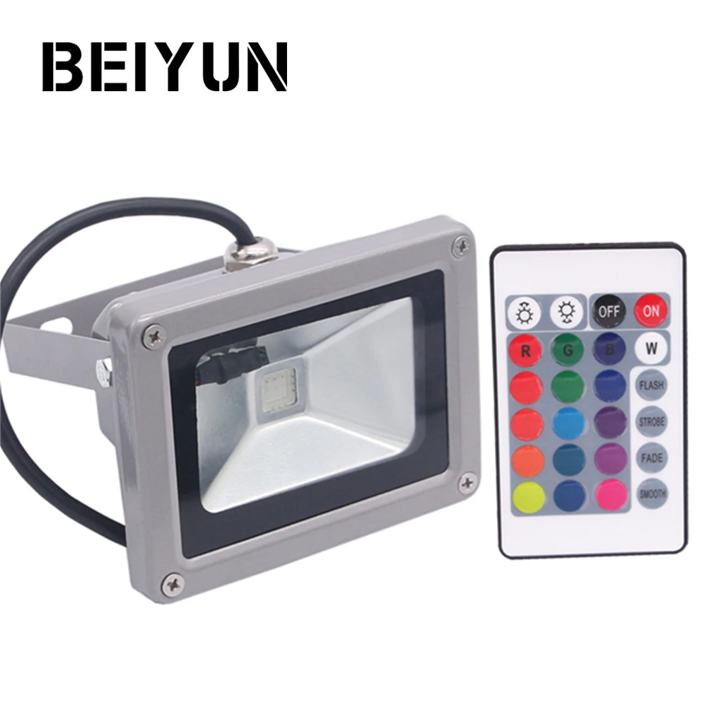 RGBW RGBWW RGB Светодиодный прожектор 10 Вт 20 30 50 AC85 265V Наружное освещение