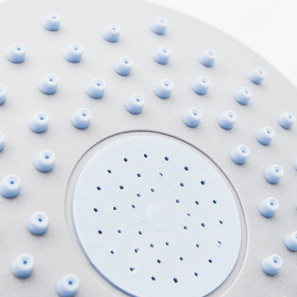 Round ABS Silicon Rubber Screwed Design Rainfall Top Shower Head For Rain Shower Cabin Room Roof Faucets Water Sprayers 19cm shower head