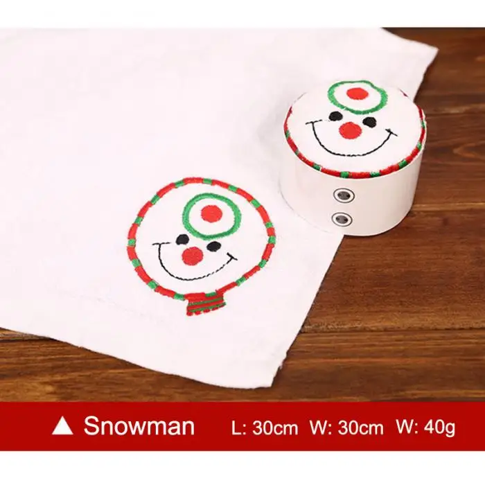 Праздничный торт моделирование Хлопковое полотенце Санта полотенце со снеговиком подарки на Рождество 66CY