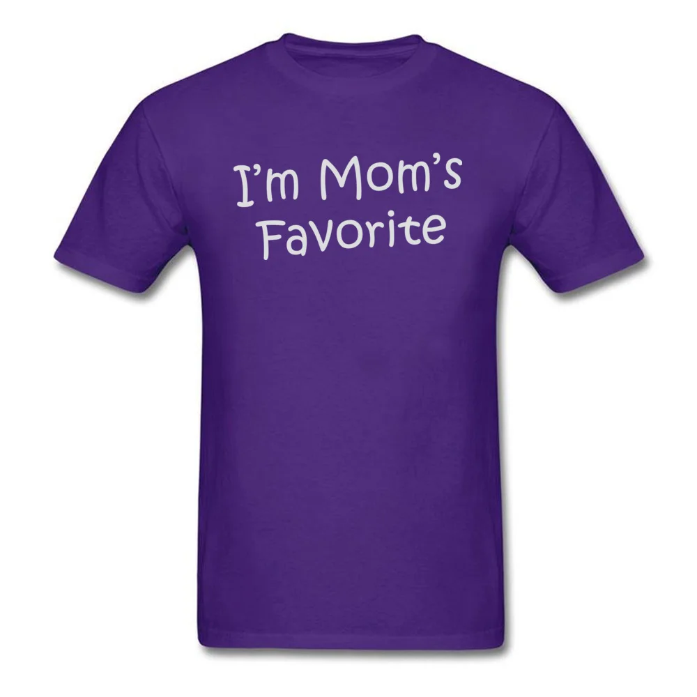 Camisa Im Moms Favorite Men T Shirts Prevailing Summer Short Sleeve O-Neck 100% Cotton Fabric Tops T Shirt Fitness Tight T-Shirt Im Moms Favorite purple