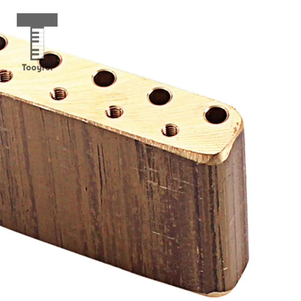Tooyful Finest Brass Tremolo Block Sustain Bridge for Strat Electric Guitar Replacement Parts