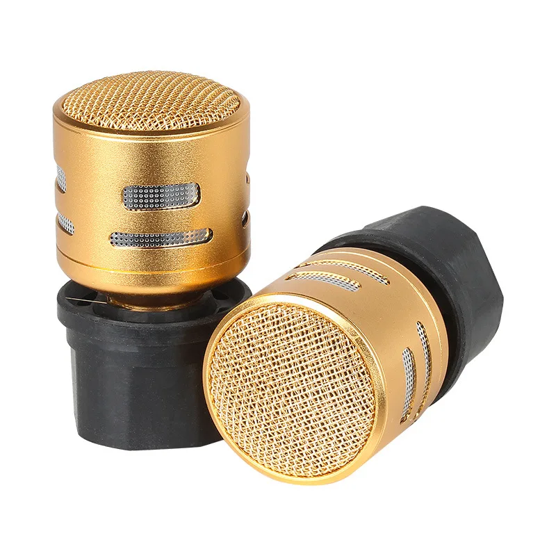 2 шт./лот N-M282 профессиональный микрофон сердечник капсула микрофон головка Замена для высокой точности Микрофон Голос Золотой металлический материал