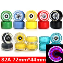 Drift Board Wheel 72mm*44mm 82A Branded TWOLIONS PU Skateboard wheels, LED Flash Skate Board Wheel with Magnet Core as Gift