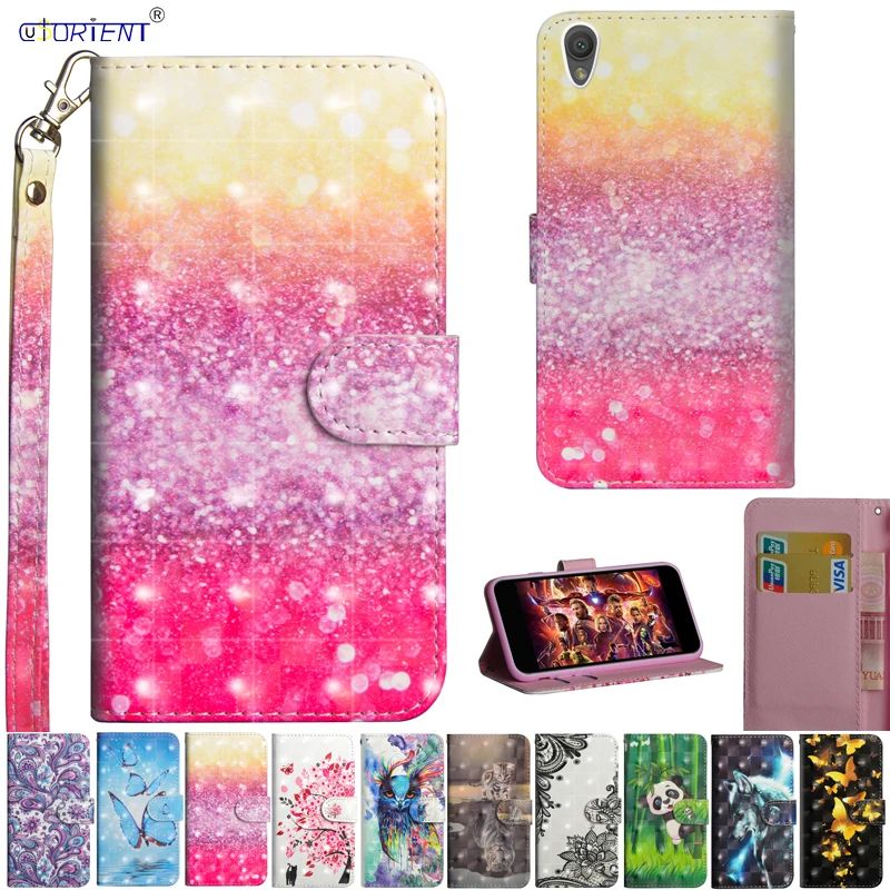 

3D Flip Case for Sony Xperia L1 L 1 G3311 G3313 G3312 Leather Wallet Phone Cover for Sony Xperia E6 Dual 5.5" G 3312 3313 Funda