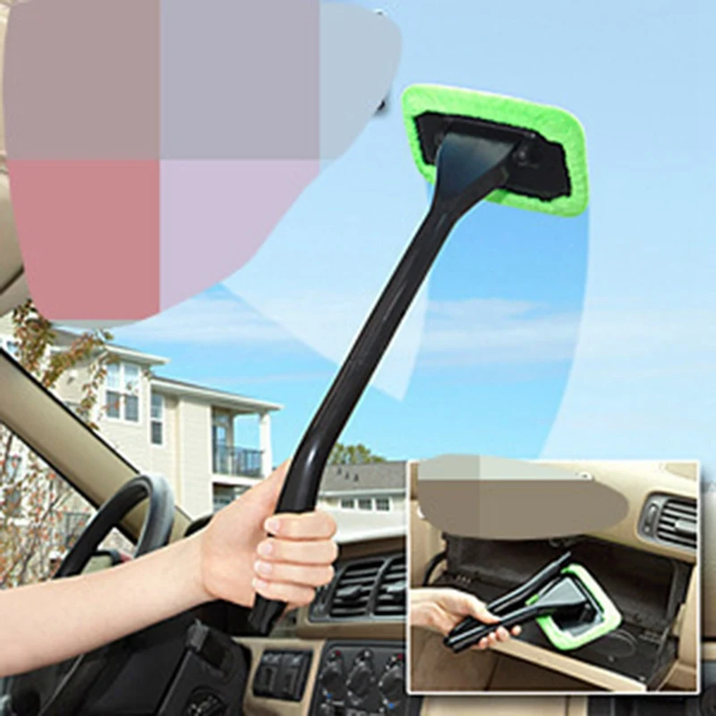 

Multipurpose Long Handle Windshield Cleaner Wipe Auto Car Brush Car Cleaning House Window Glass Wiper Cleaner Tools