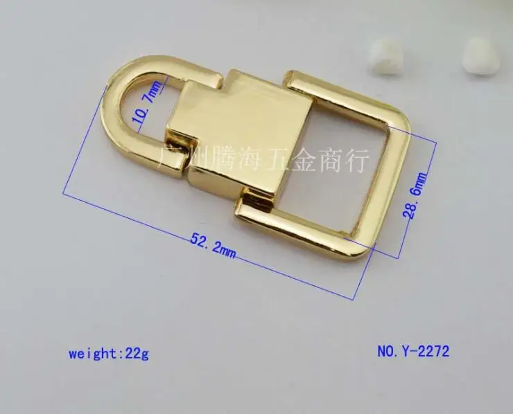 

(10 PCS/lot) zinc alloy die casting is not rust straps link holding hands hang bag hook bags handbags hardware accessories