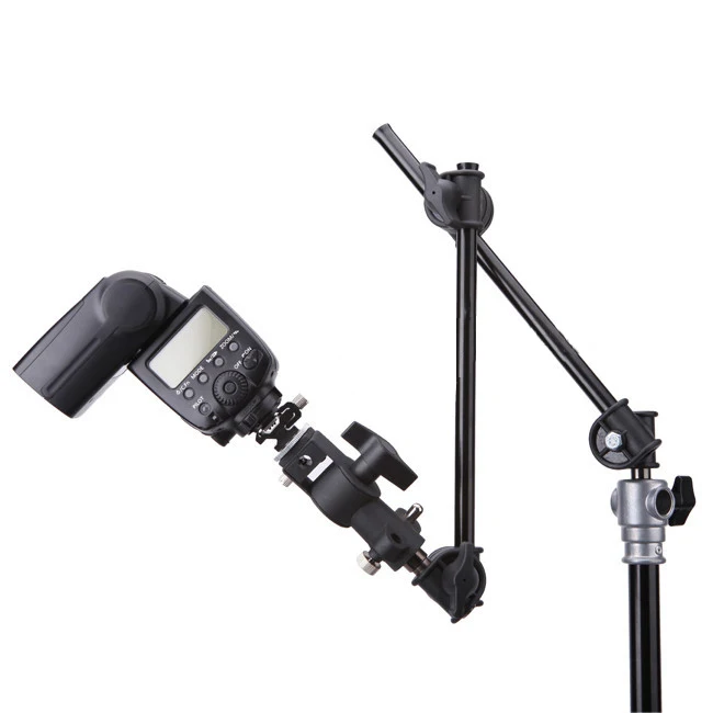  Photo Studio Two-section Adjustable Articulated Arm Sliding Extension System Photography Stand Hand