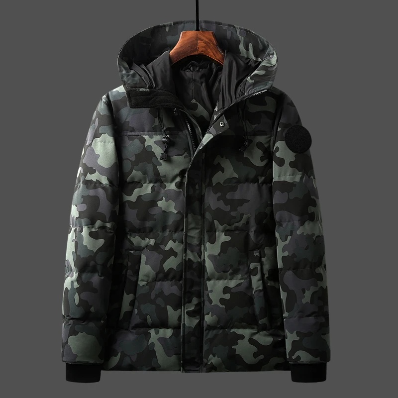 2018 New Casual Brand Camouflage Down Jacket Men Autumn Winter Warm ...