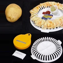 Neue Micro Snack DIY Küchenhelfer Set Kartoffelchips Maker Tray Knackig Chip Slicer Hausgemachte Frische Korea Chips Maschine
