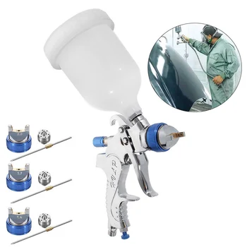 

Spray Gun With 3 Nozzles 1.4mm 1.7mm And 2.0mm Professional Mini Spray Guns Sprayer Painting Airbrush Set Power Tools