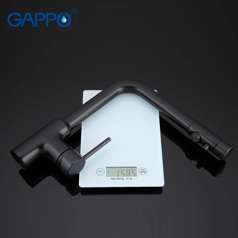 Gappo kitchen Faucets black kitchen water sink mixer taps kitchen drinking water mixer deck mounted armatur