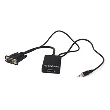 VGA мужчина к HDMI выход 1080 P HD+ Аудио ТВ AV HDTV видео кабель конвертер адаптер VGA HDMI аудио кабели 7,1