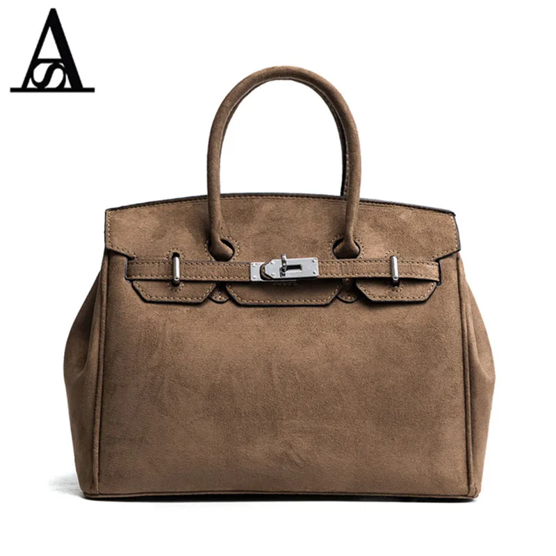 

AITESEN Suede Women Handbags Sac A Main PU Leather Tote Retro Designer Shoulder Bag Luxury High Quality Ladies Messenger Taschen