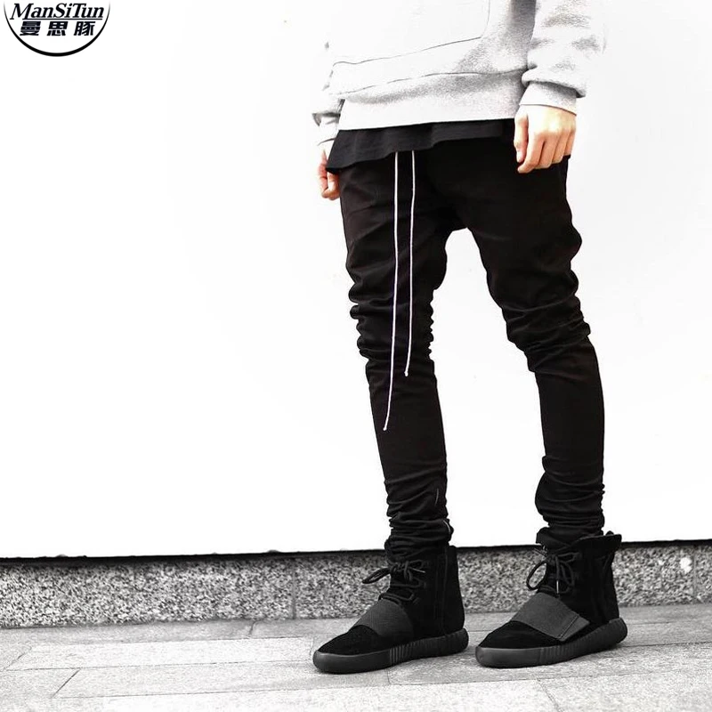 Man Si Tun Newest Hip Hop Men fear of god fog justin bieber style skinny slim