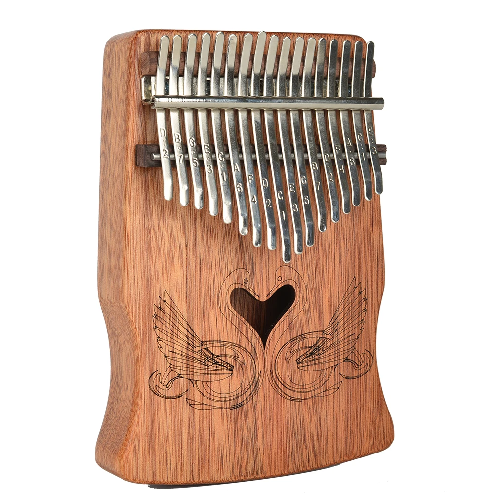17 Key Kalimba Mbira портативная Мода Sanza Finger «пианино для больших пальцев» клавиатура Marimba твердая древесина музыкальный опорожненный инструмент