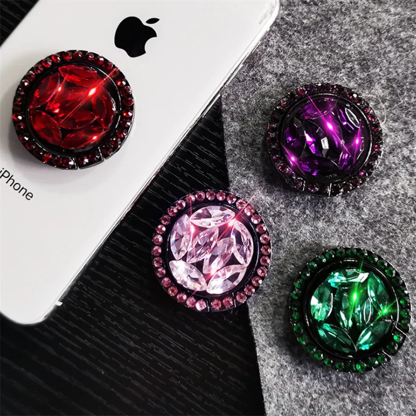 Diamond Finger Ring Holder For Samsung S8 360 Degree Mount Holder Stand Mobile Phone Finger Phone Stand For iPhone X 8 6 Tablet Diamond Finger Ring Holder For Samsung S8 360 Degree Mount Holder Stand Mobile Phone Finger Phone Stand For iPhone X 8 6 Tablet
