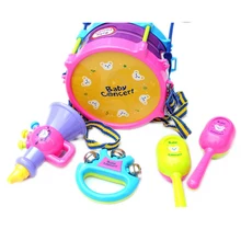 5 шт./компл. Детские Музыкальные инструменты Дети Образование игрушечные лошадки музыка барабаны