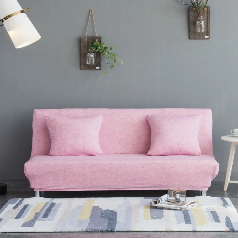 Безрукий диван Чехлы для гостиной эластичный диван-кровать спандекс диван протектор - Цвет: F