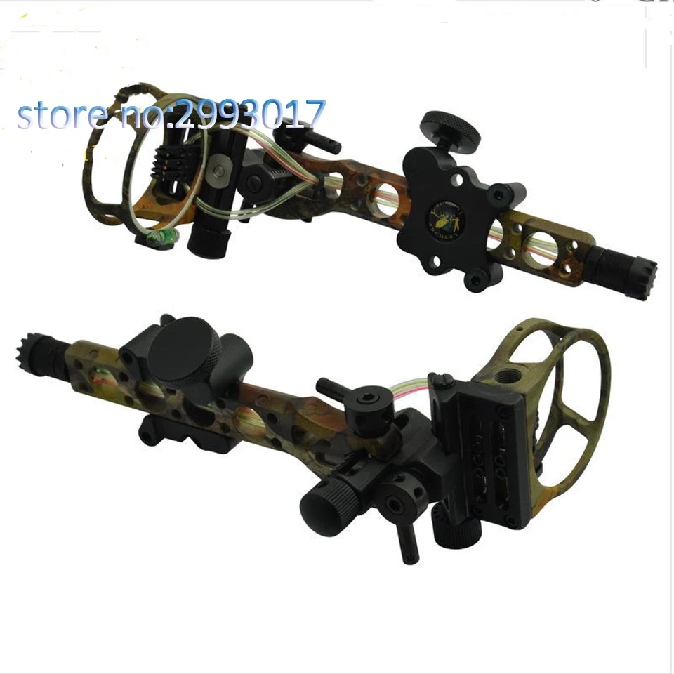 

Topoint 5-pin 0.019-inch bow sight with fine-tuning detachable bracket aiming light left/right hand compound bow archery