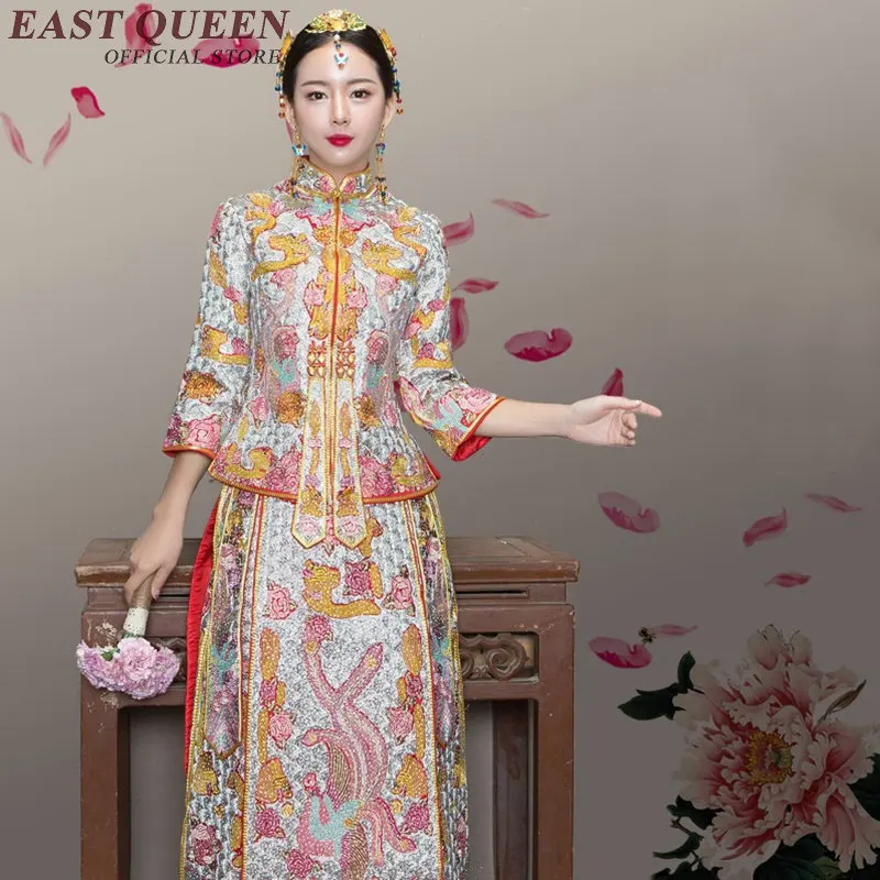 Cheongsam китайский стиль Женщины китайский Восточный платья женские современные qipao платье дамы Восточный стиль платья AA2259 Y