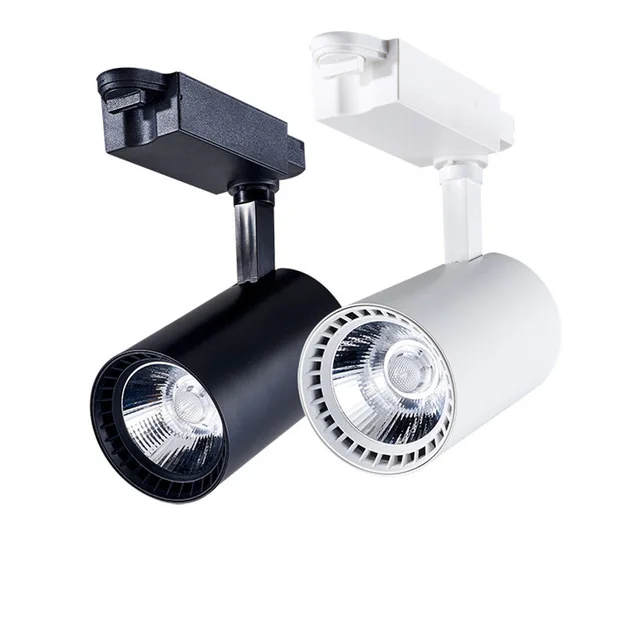 1pcs 20w 30w Cob Led Track Light Rail Lamp Leds Spotlights 1pcs 20w 30w Cob Led Track Light Rail Lamp Leds Spotlights Iluminacao Lighting Fixture For Spot In From Lights