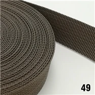 49 Medium taupe 20mm 25mm 38mm 50mm wide Imicka webbing