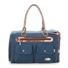 Синяя джинсовая модная сумка для собак модная маленькая сумка для щенков